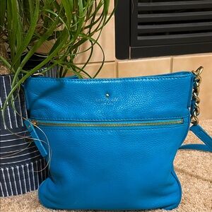 Kate Spade teal blue EUC crossbody